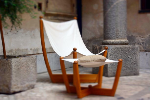 户外帆布躺椅图片下载