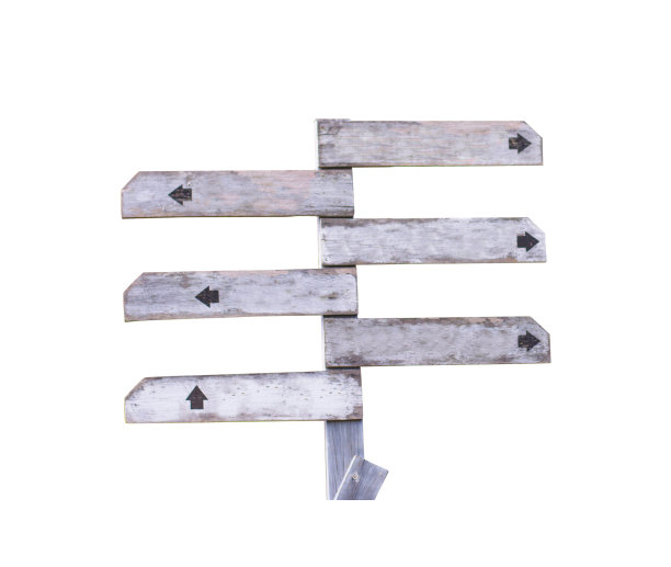 木制的标识板孤立在白色的背景上图片下载