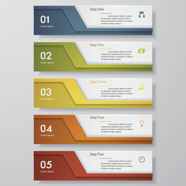 设计干净的数字横幅模板。向量。图片下载