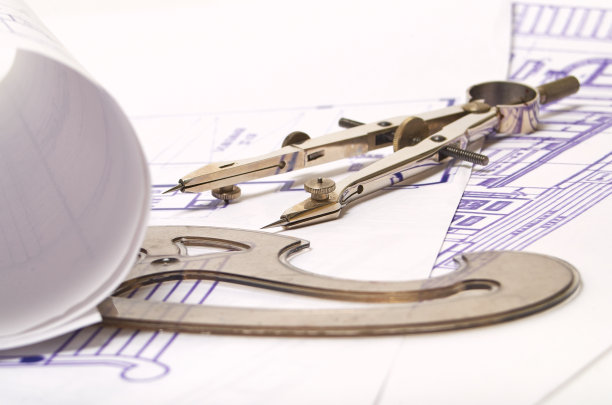 蓝图和制图工具图片下载