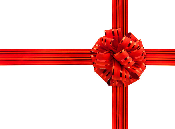 红色礼物弓图片下载