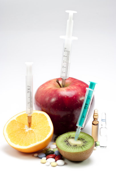水果，注射器和药物图片下载