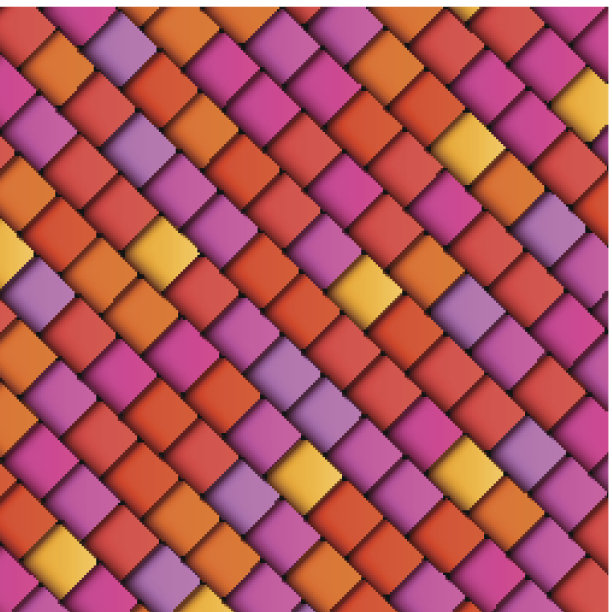 抽象的几何方块背景，多色暖色图案图片下载