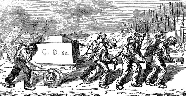 工人把马车图片下载