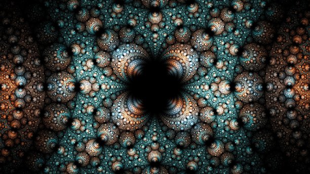 深色背景上的奇异图案。图片下载