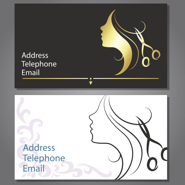 理发店名片图片下载