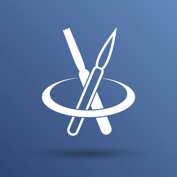 两种类型的笔刷图标眼影白色矢量产品图片下载