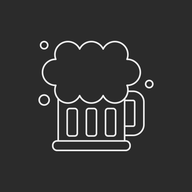 啤酒线条图标图片下载