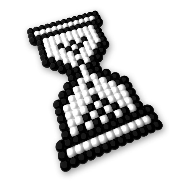 3d鼠标指针-沙漏-孤立图片下载