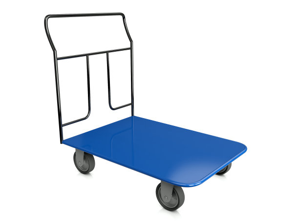 3d图像手推车与箱子图片下载