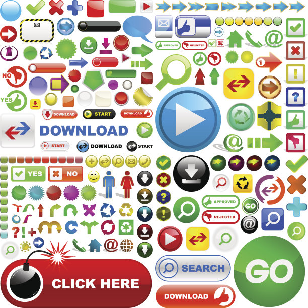 图标集合。图片下载