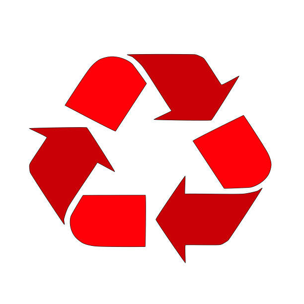 红色回收标志图片下载