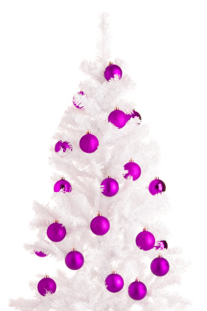 白色圣诞树图片下载