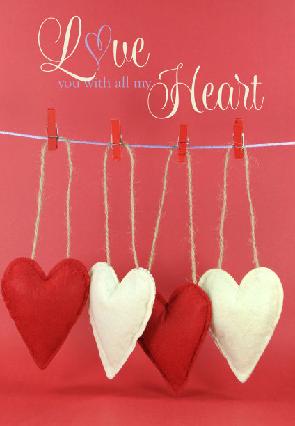 爱的问候用挂着的心图片下载