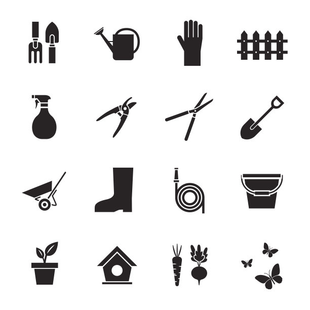 园艺工具图标图片下载