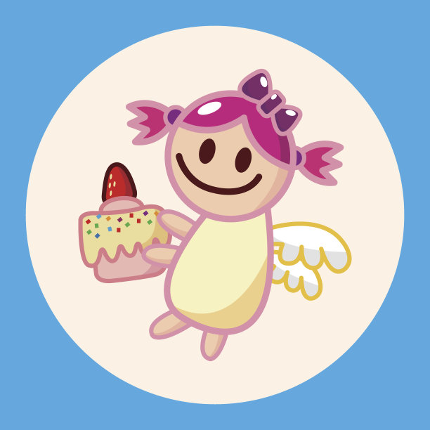 天使主题元素向量，eps图片下载