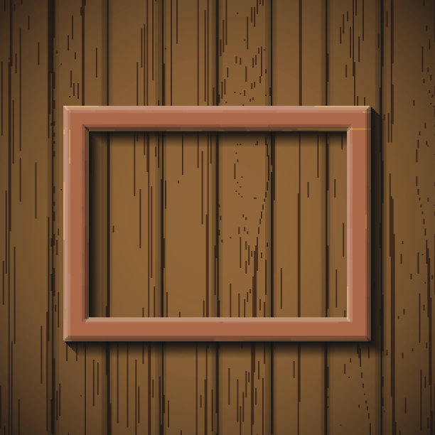 挂在墙上的木制画框图片下载