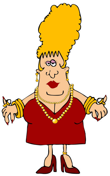 女人戴首饰图片下载