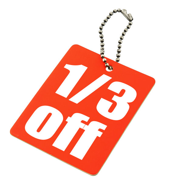 白色的特价标签图片下载