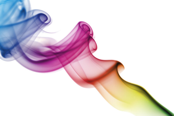 五彩缤纷的彩虹烟图片下载