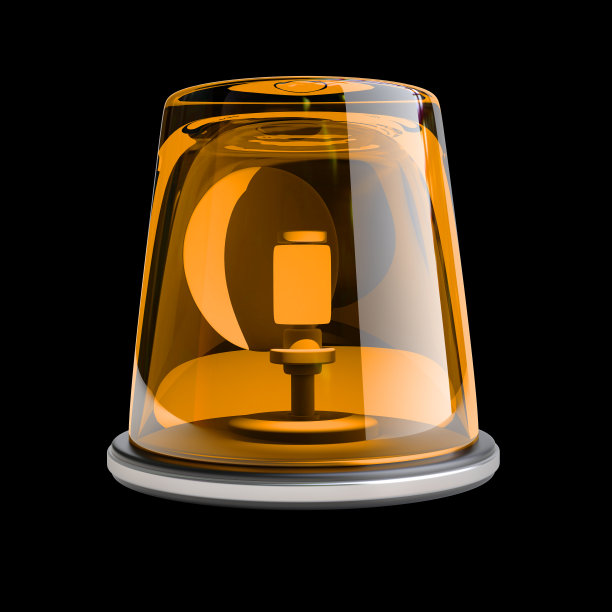 橙色警报。高分辨率3d渲染图片下载