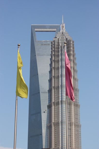 中国上海的两座写字楼图片下载