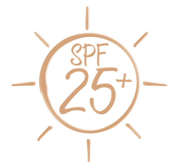 从防晒霜中提取防晒系数25+的图标图片下载
