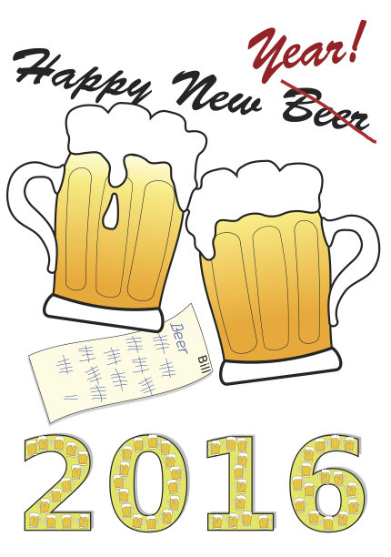 新年啤酒图片下载
