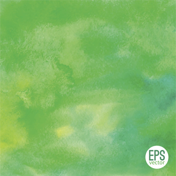 矢量绿色抽象手绘水彩背景为您的设计图片下载