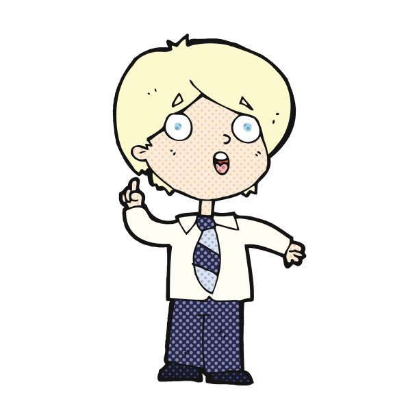 漫画男学生回答问题图片下载