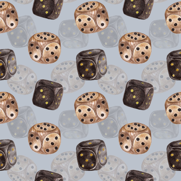 骰子无缝图案图片下载