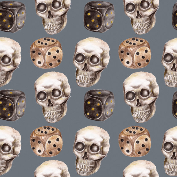 骰子无缝图案图片下载