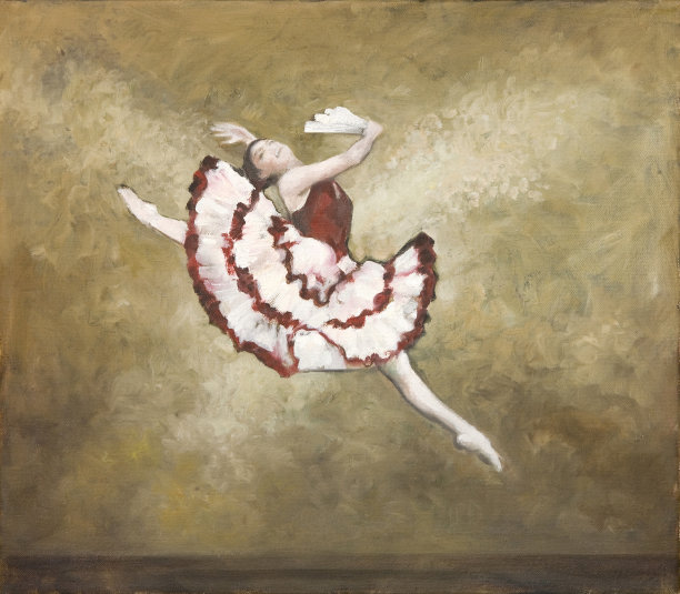 油画-芭蕾舞者图片下载