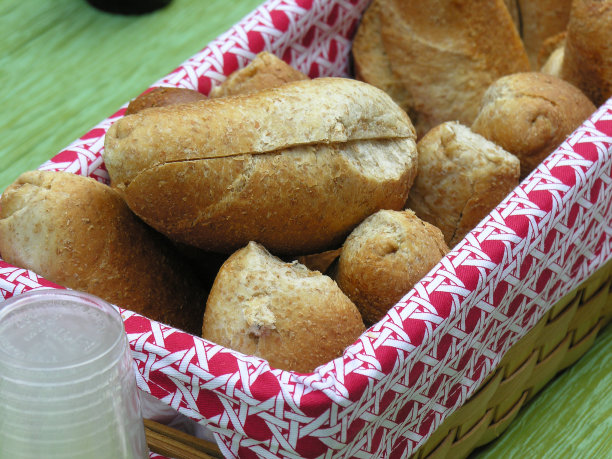 野餐用的面包篮图片下载