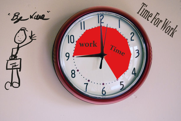 工作时间的时钟图片下载