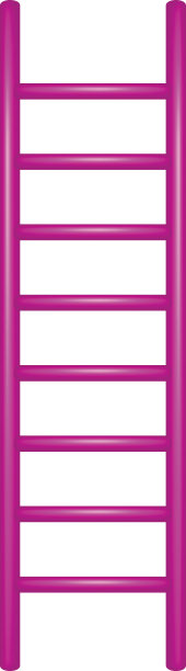 粉红色设计的木梯图片下载