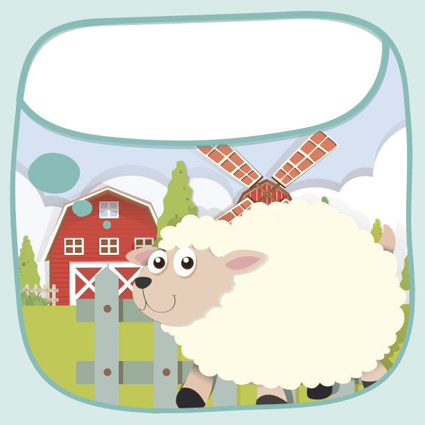 边界设计牧羊场素材图片