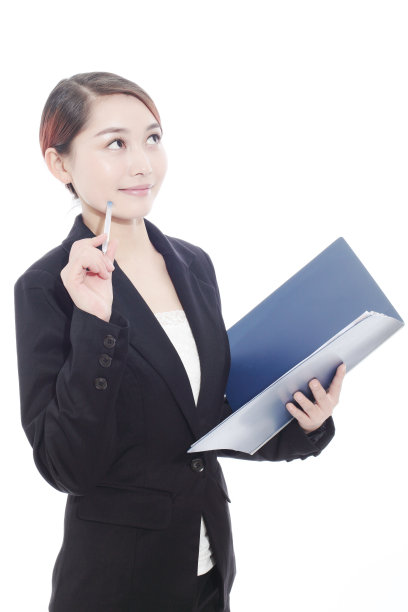 有文件和思维的商业女性图片下载
