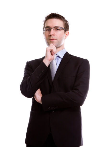 年轻英俊的商人肖像图片下载