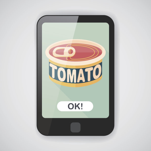 厨具上的番茄图标可以平放，阴影长，eps10图片下载