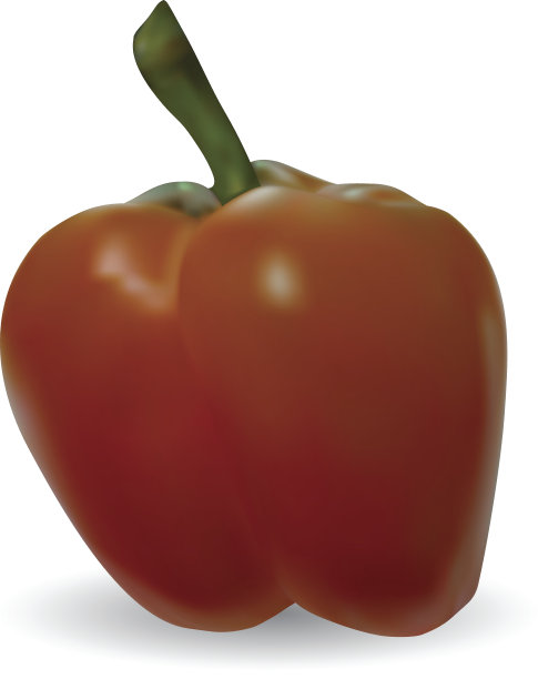 白色背景上的红辣椒图片下载