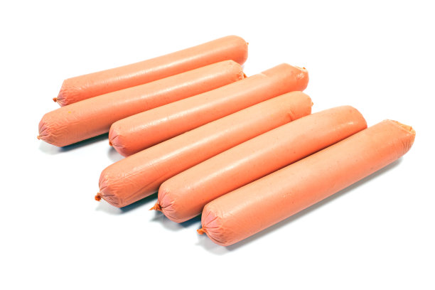 热狗香肠孤立在白色图片下载