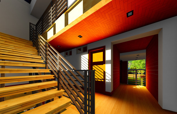 现代楼梯-室内图片下载