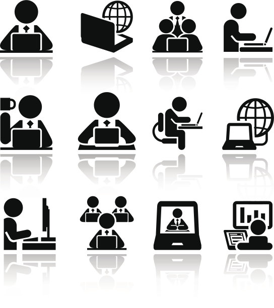 致力于计算机矢量图标集。EPS10。图片下载
