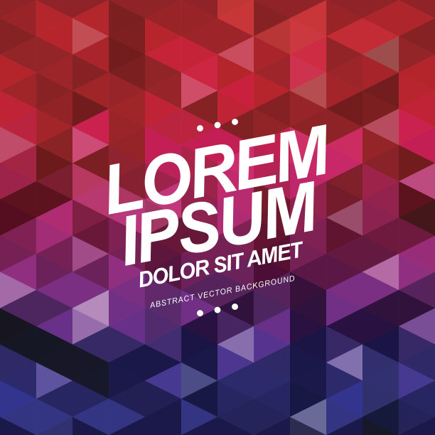 矢量抽象多边形镶嵌背景。图片下载