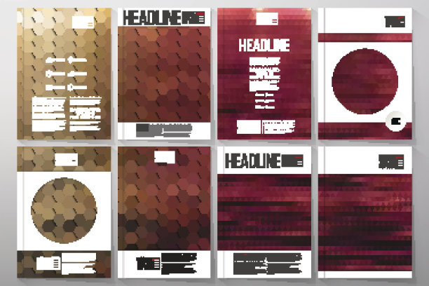 小册子、传单或小册子的业务模板。晚上的风景。集合图片下载