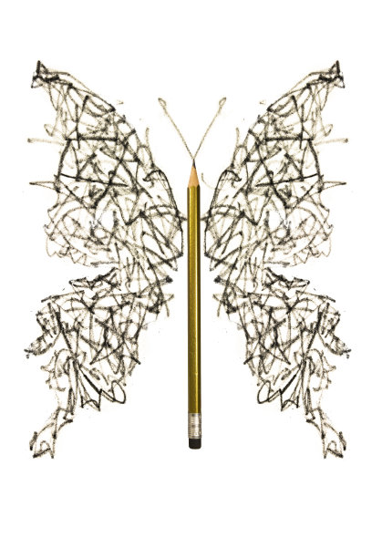 用粗笔画出蝴蝶图片下载