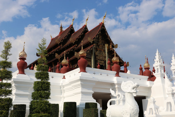 泰国Lanna建筑Horkam Royal Rajapheuk清迈图片下载