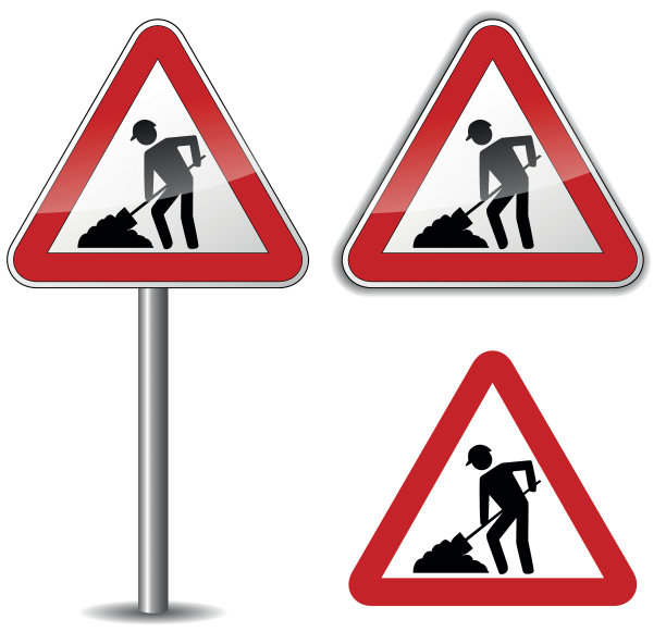 矢量的工作签图片下载