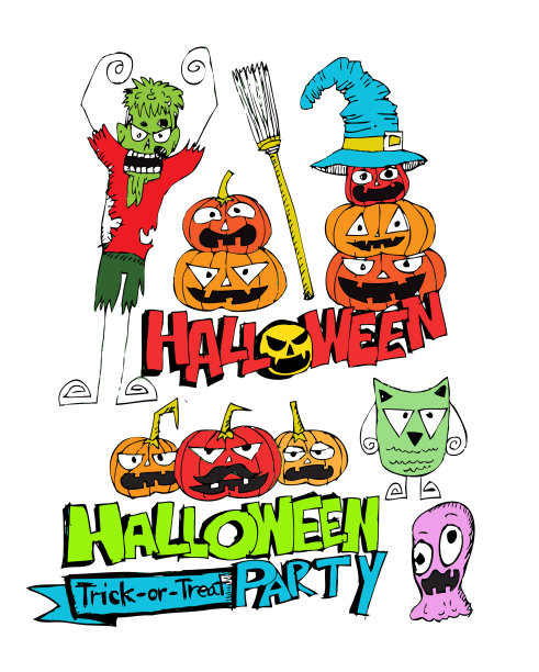 万圣节主题背景快乐图片下载